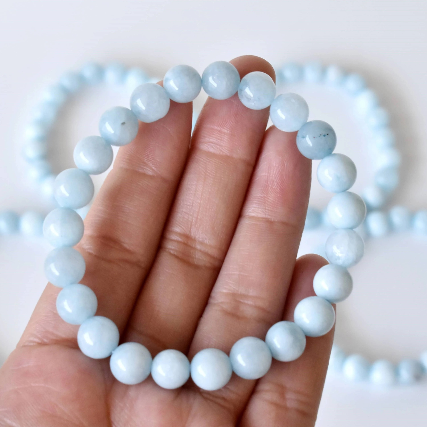 Aquamarine Bracelet 6mm