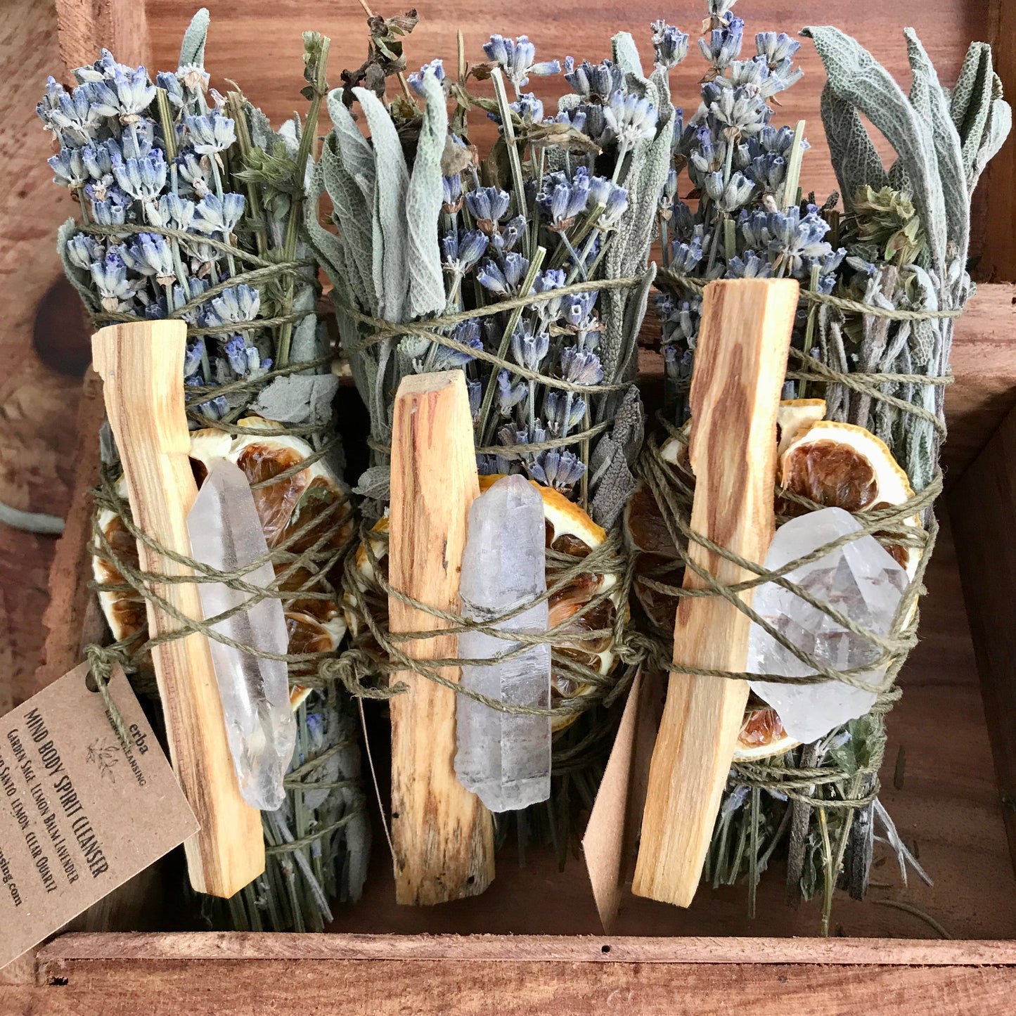 Mind Body Spirit Cleanser Smudge Bundle