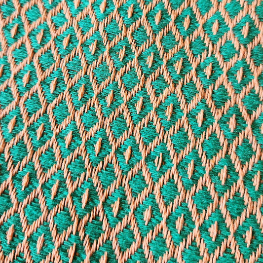Green & Orange Spring Turkish Blanket