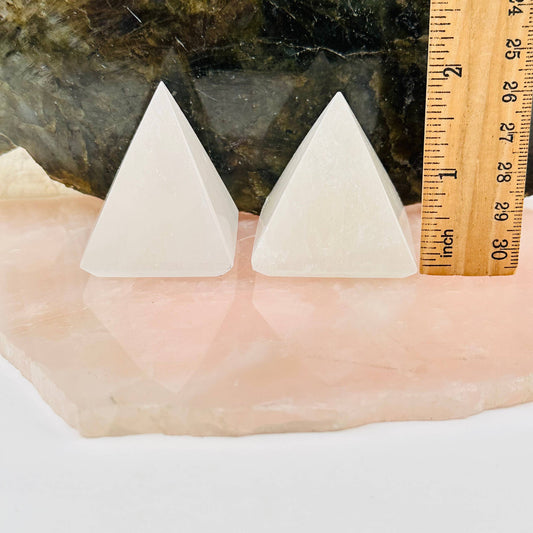 Selenite Chakra Pyramid