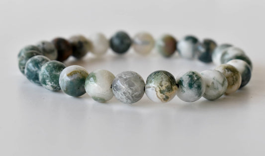 Tree Agate Bracelet 4mm