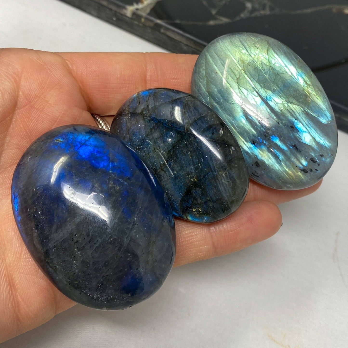 Mini Labradorite Palm Stone