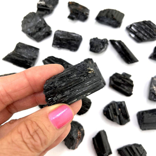 Rough Black Tourmaline Loose Stone