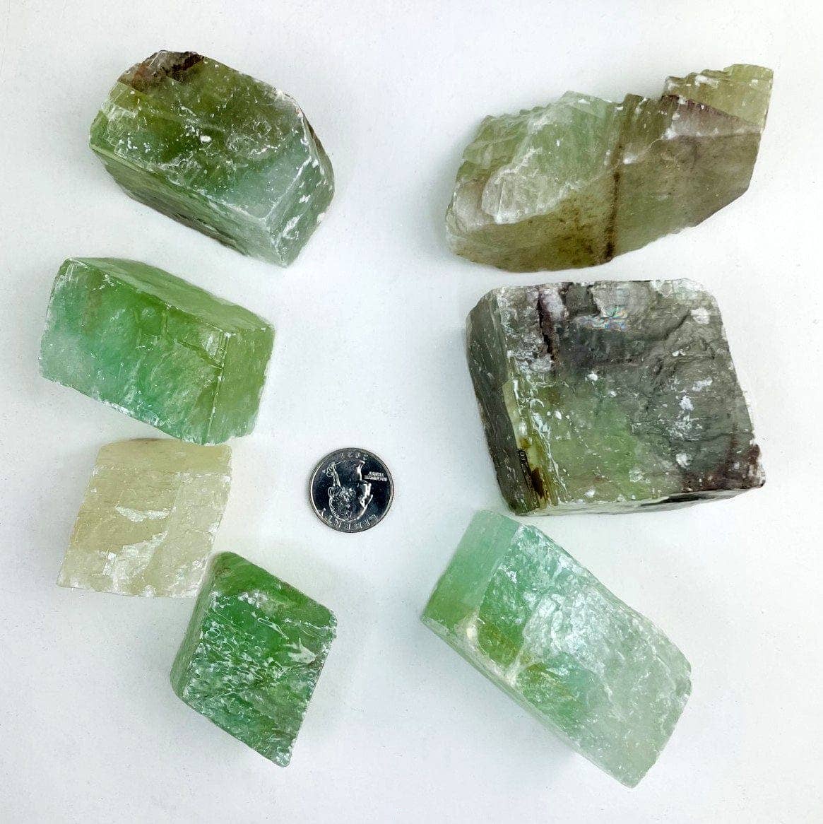 Rough Green Calcite Chakra Stone