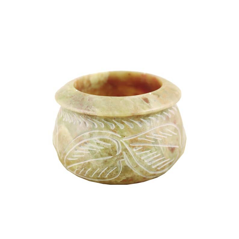 Hand Carved Soapstone Smudge Bowl