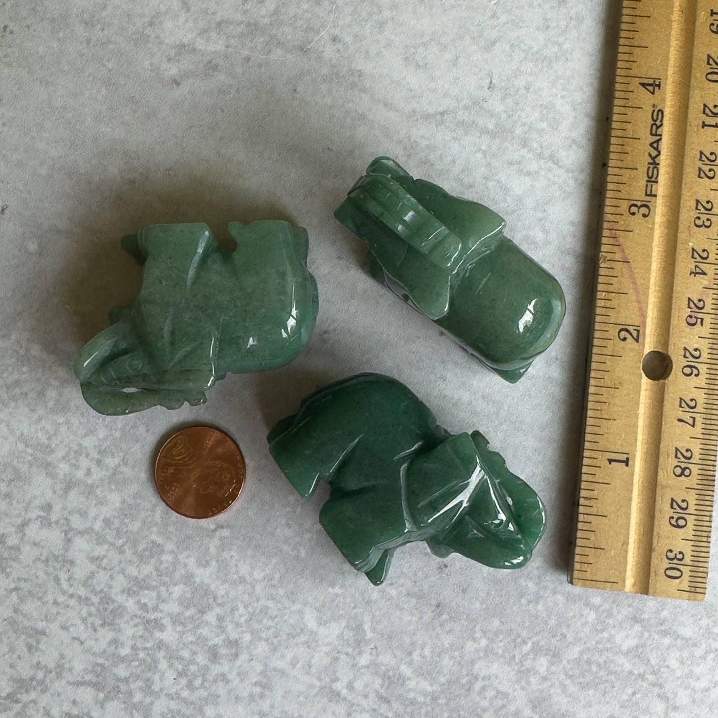 Hand Carved Aventurine Elephant