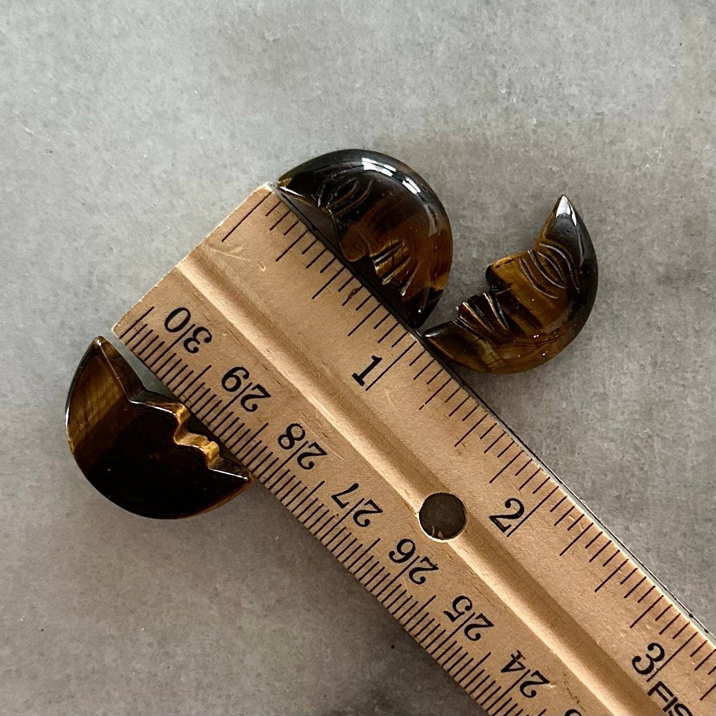 Tiger's Eye Moon Face
