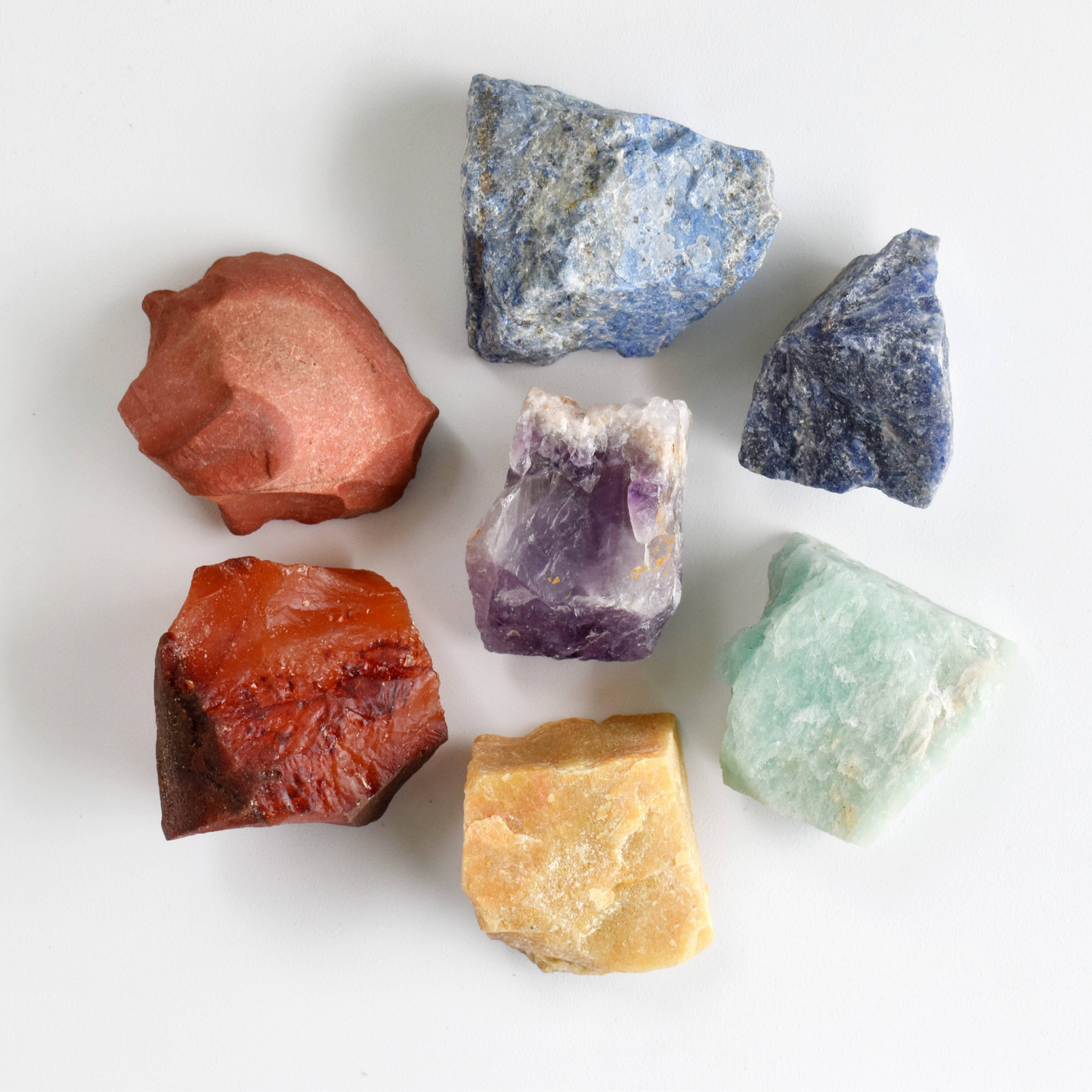 7 Chakra Rough Stone Set