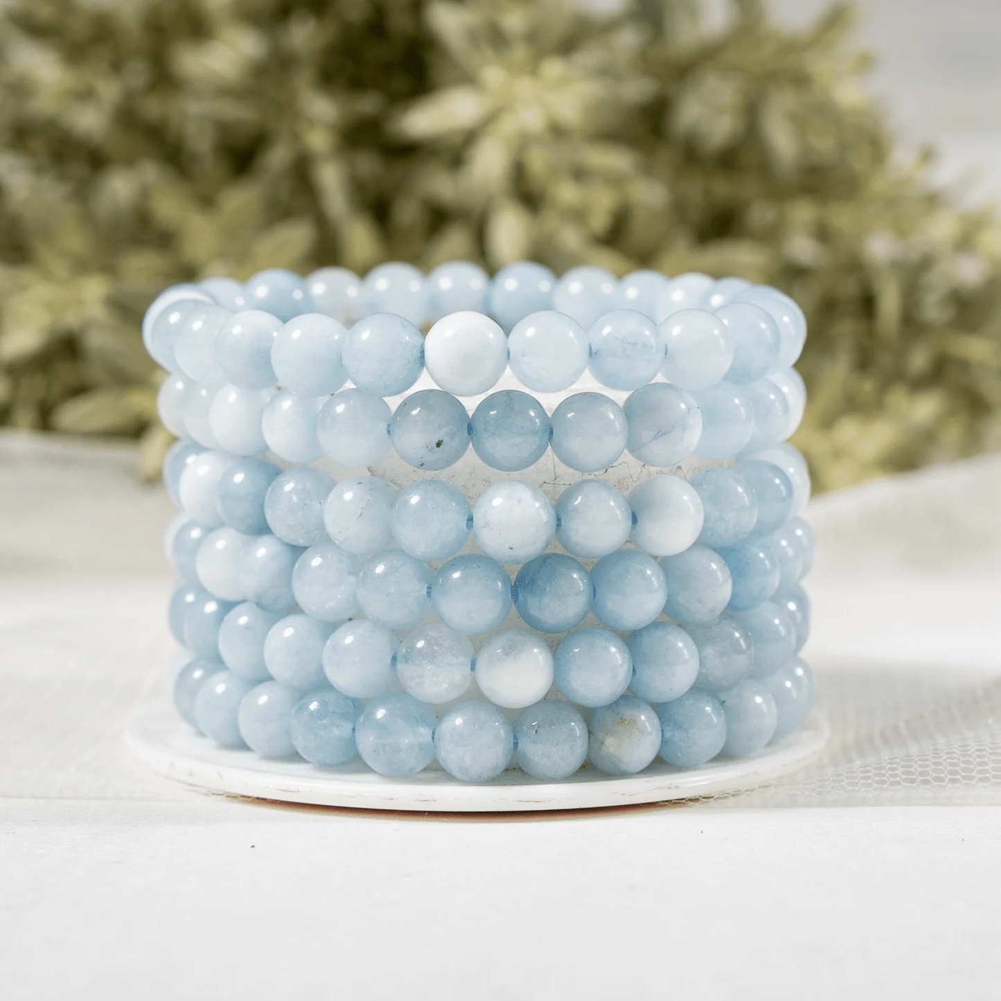 Aquamarine Bracelet 6mm
