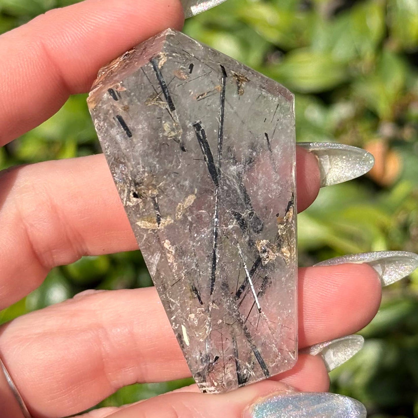 Tourmaline in Quartz Freeform