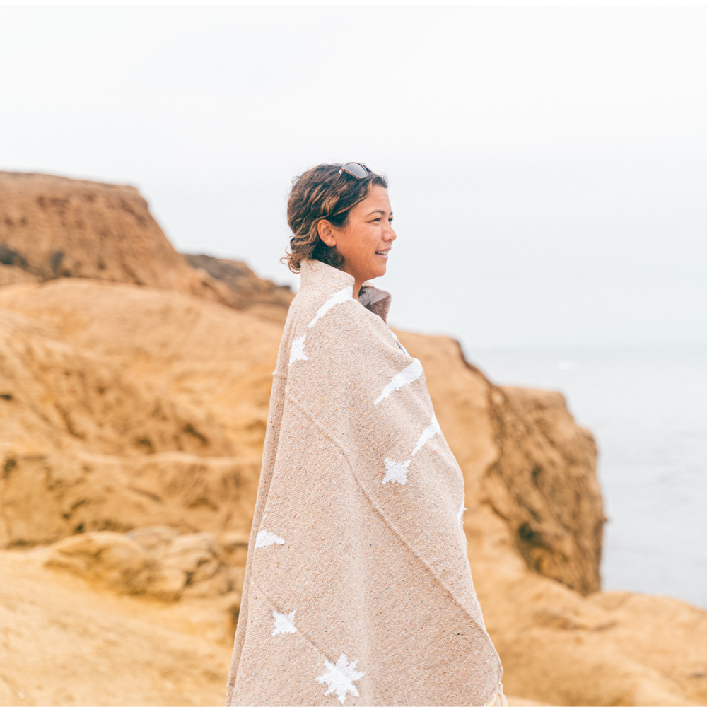 Moon Phases Mexican Yoga Blanket