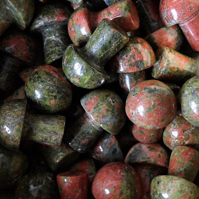 Unakite Jasper Mini Mushroom