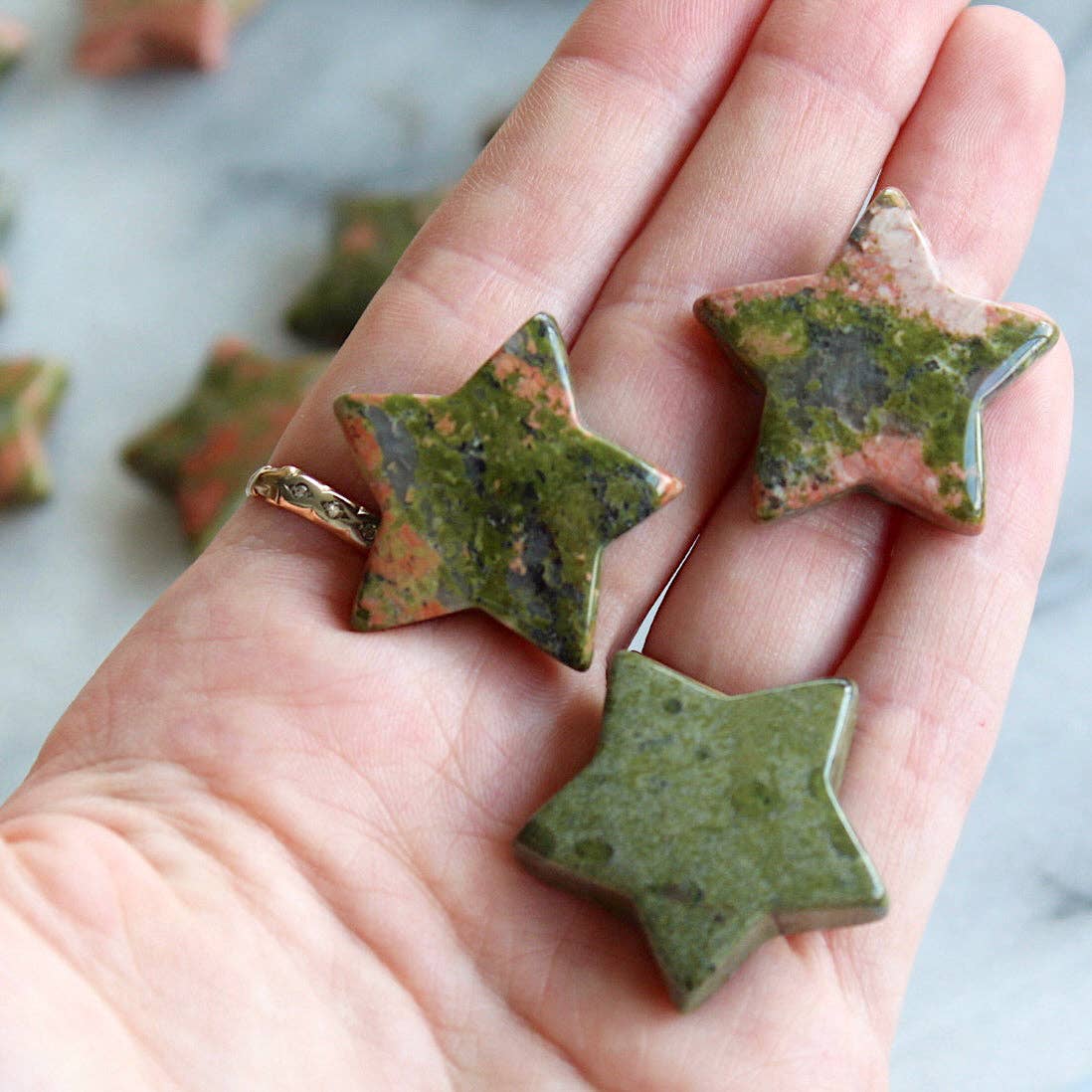 Unakite Jasper Star