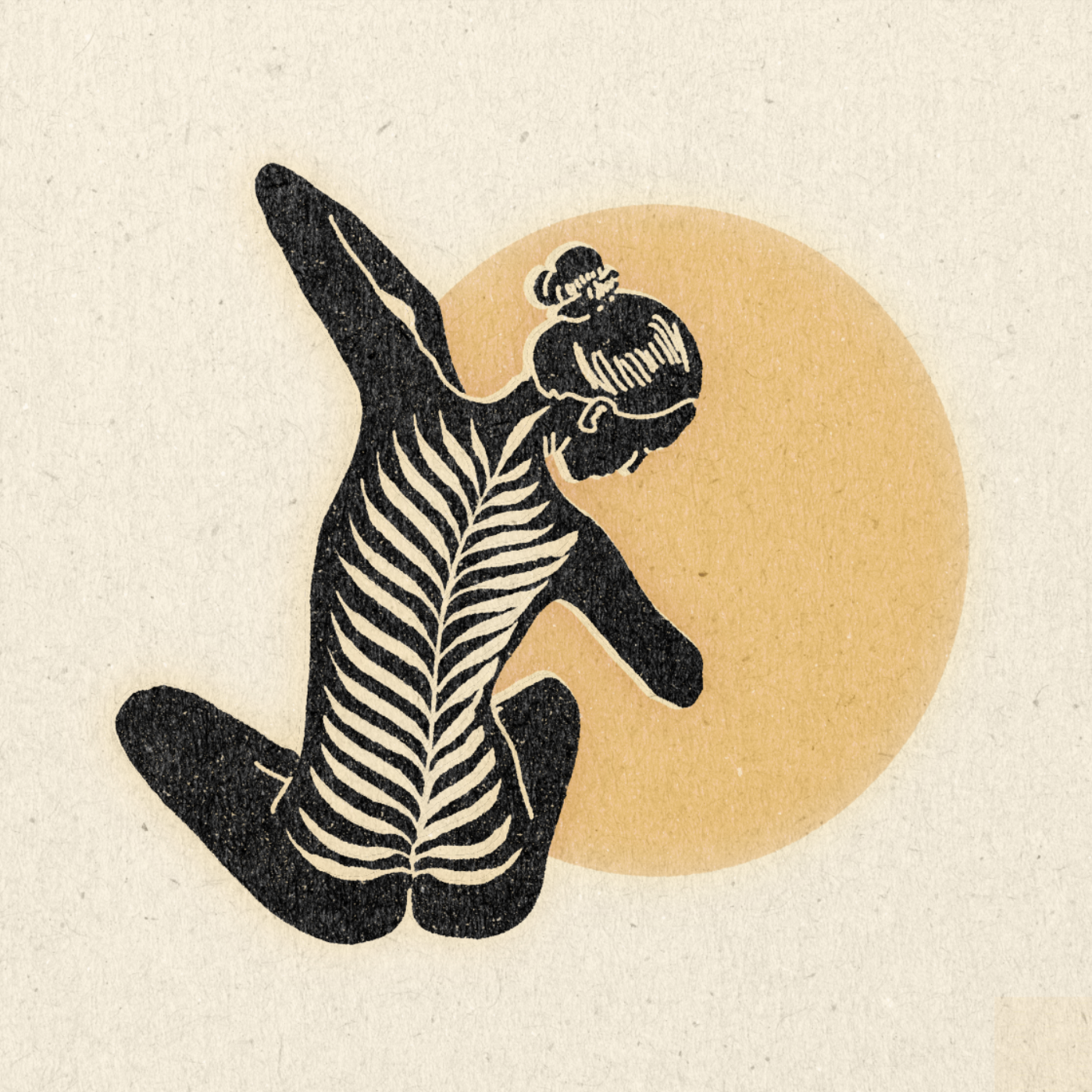 Leaning Into It — 11" x 11" Art Print