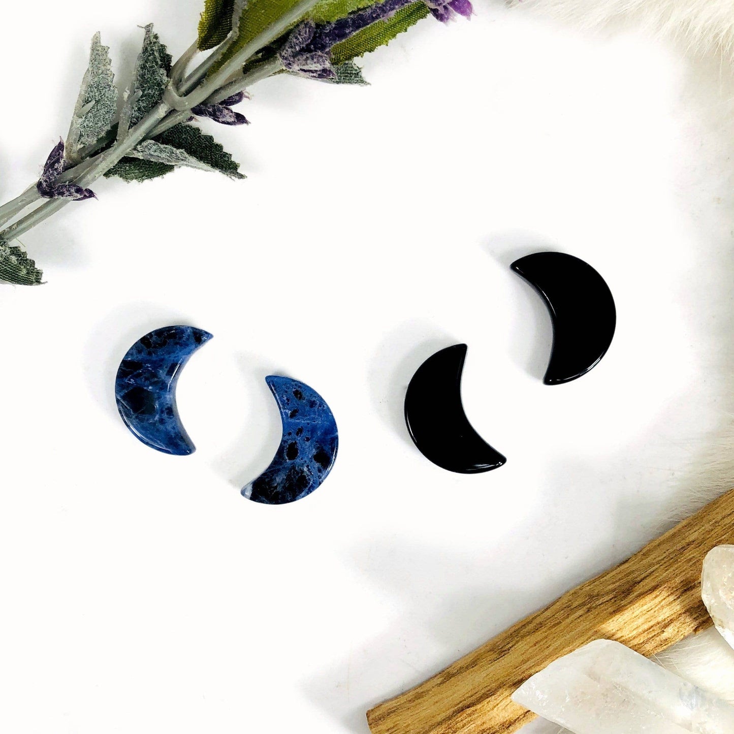 Crystal Gemstone Moon Cabochon