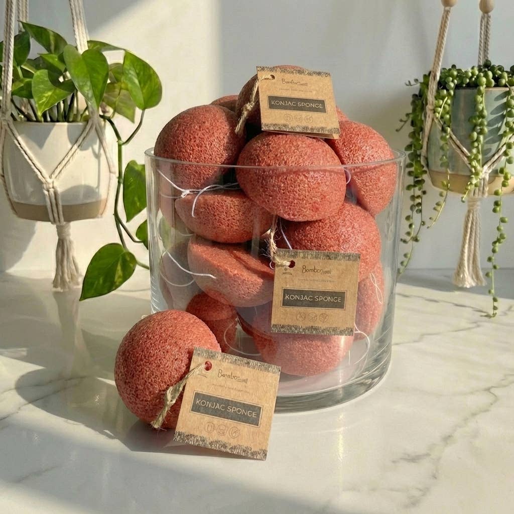 Natural Konjac Facial Cleansing Sponge | Charcoal