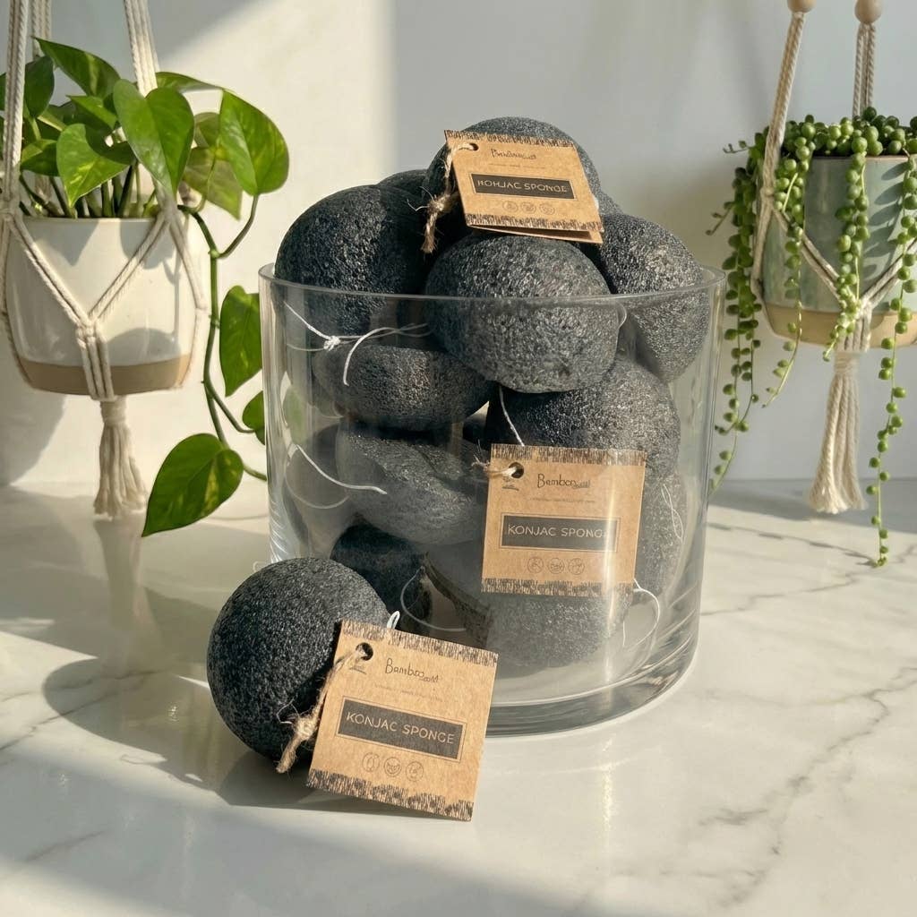 Natural Konjac Facial Cleansing Sponge | Rust