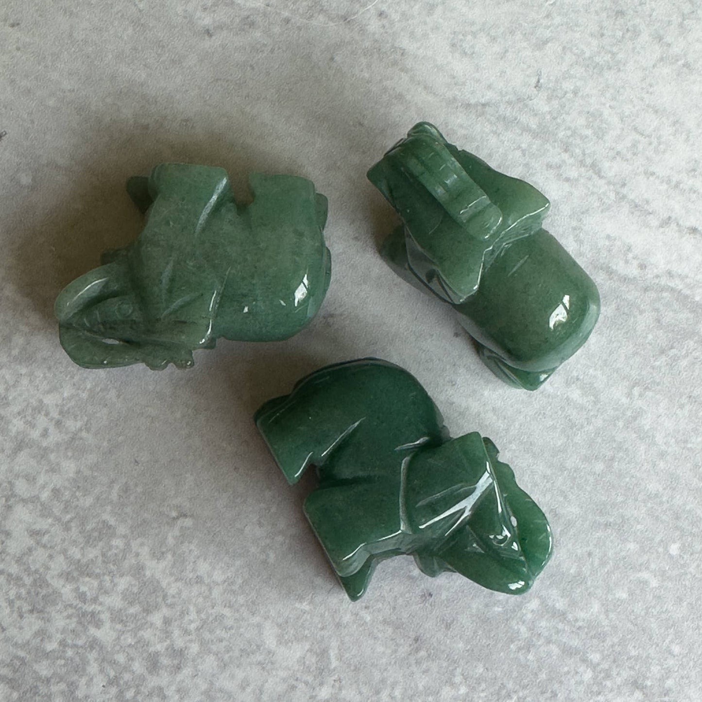 Hand Carved Aventurine Elephant