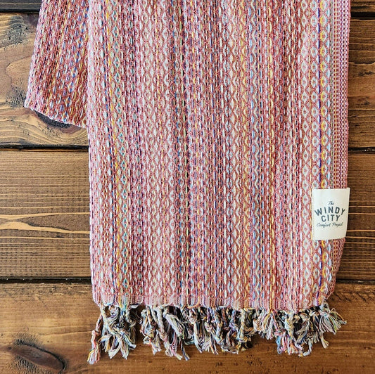 Rainbow Brick Spring Turkish Blanket