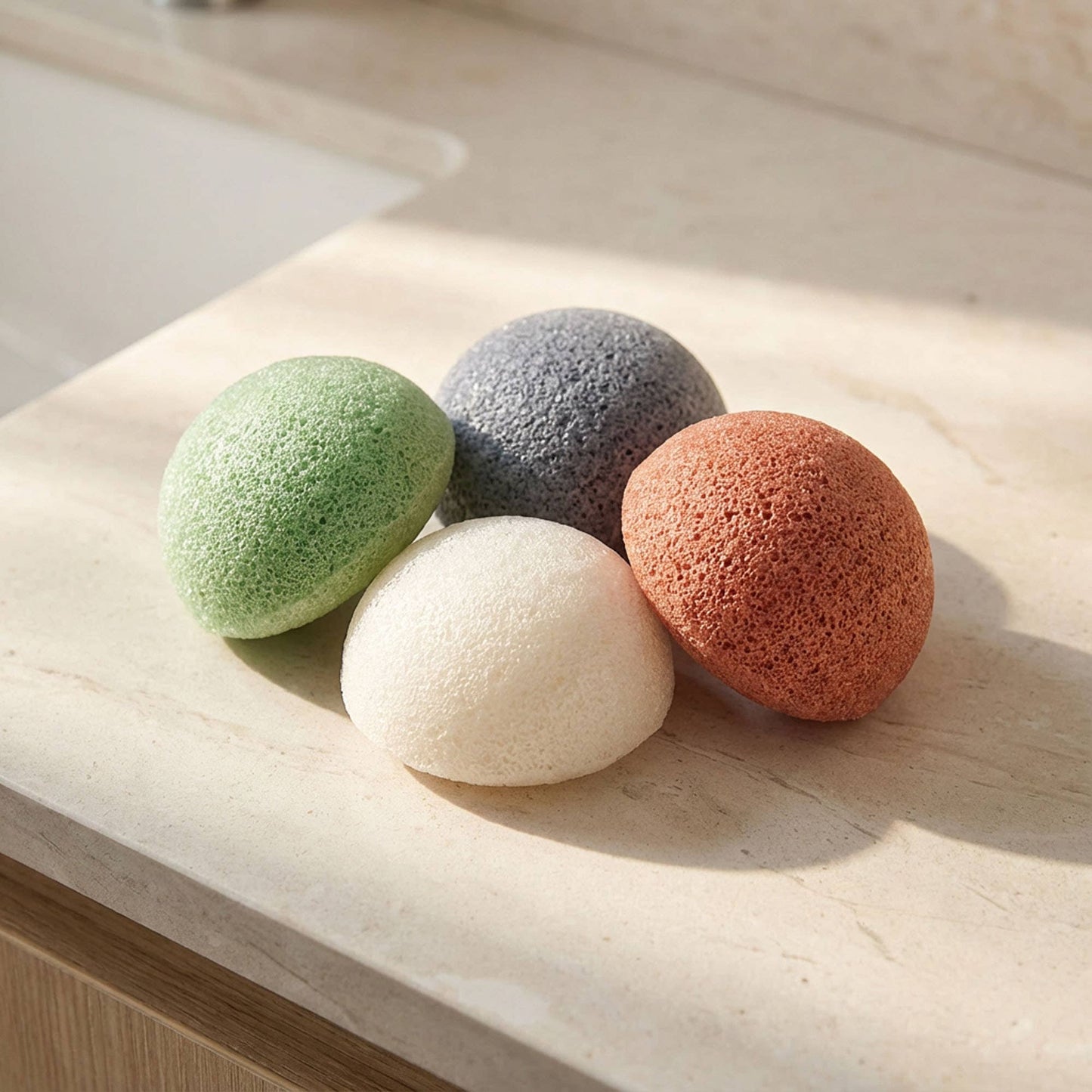 Natural Konjac Facial Cleansing Sponge | Rust