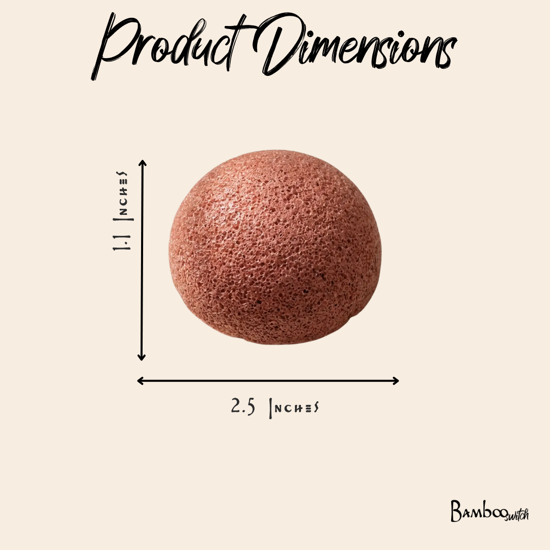 Natural Konjac Facial Cleansing Sponge | White
