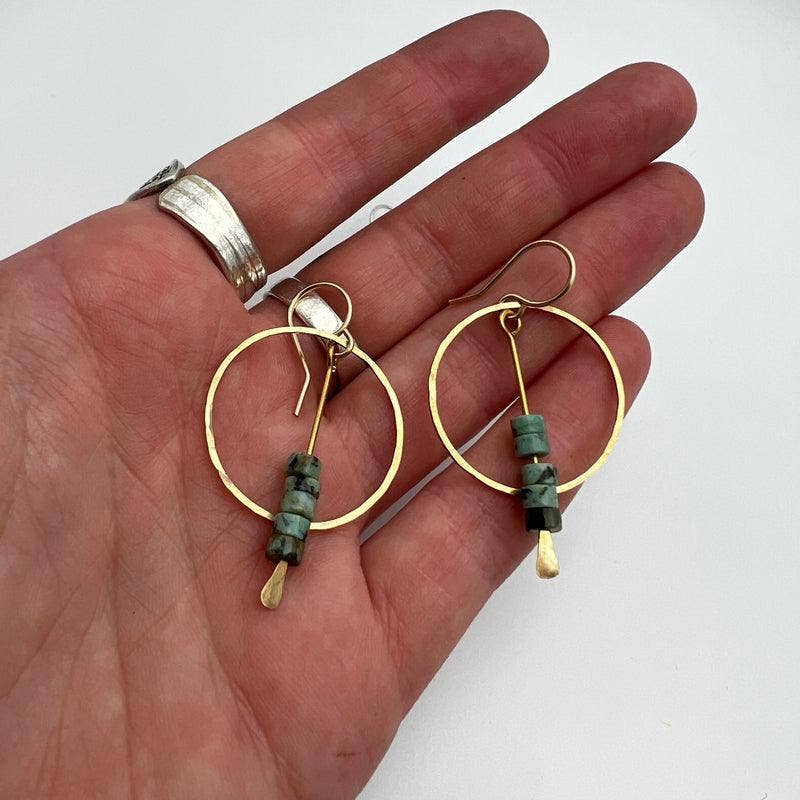 Dress For Success Earrings: Gold