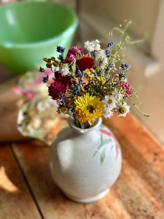 Dried Multicolor Floral Bouquet