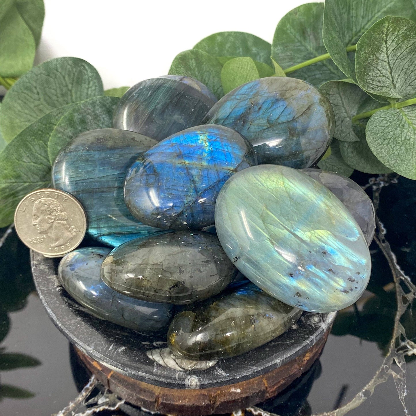 Mini Labradorite Palm Stone