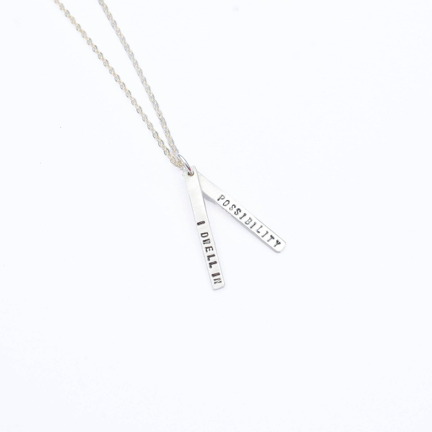 I Dwell in Possibility - Emily Dickinson Quote Necklace