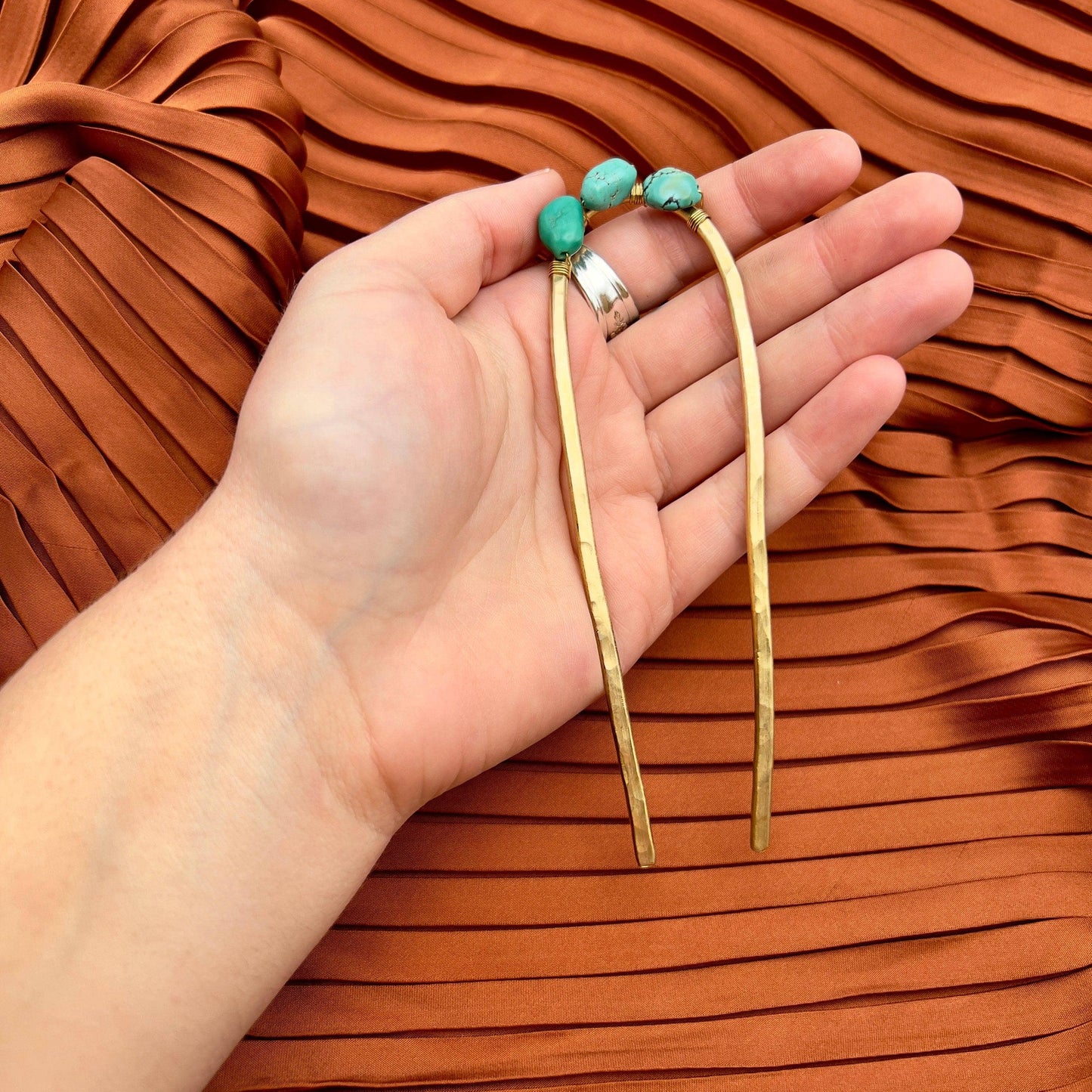 Turquoise Hair Fork
