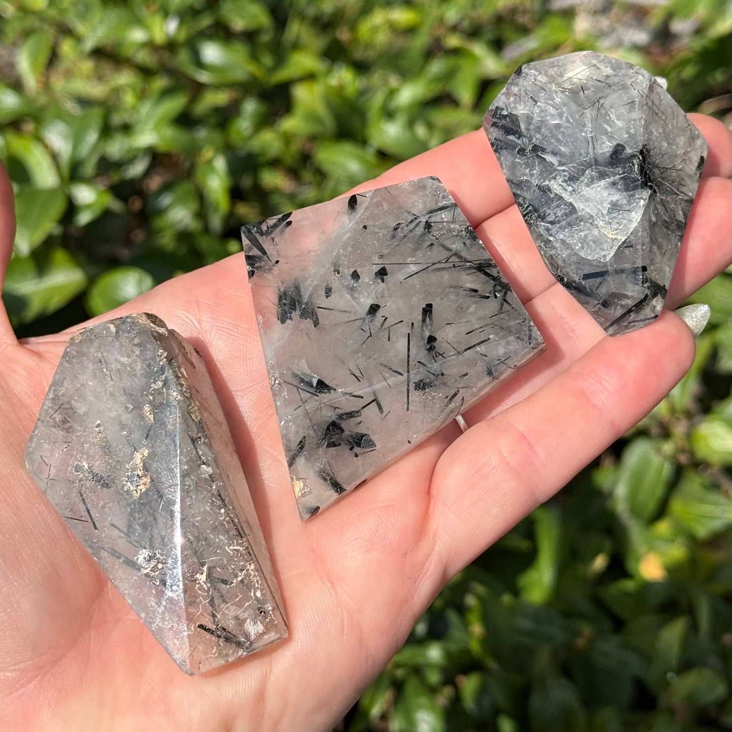 Tourmaline in Quartz Freeform