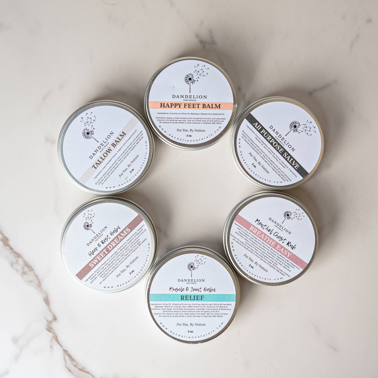 All Purpose Salve | Calendula + Comfrey + Chamomile + Yarrow