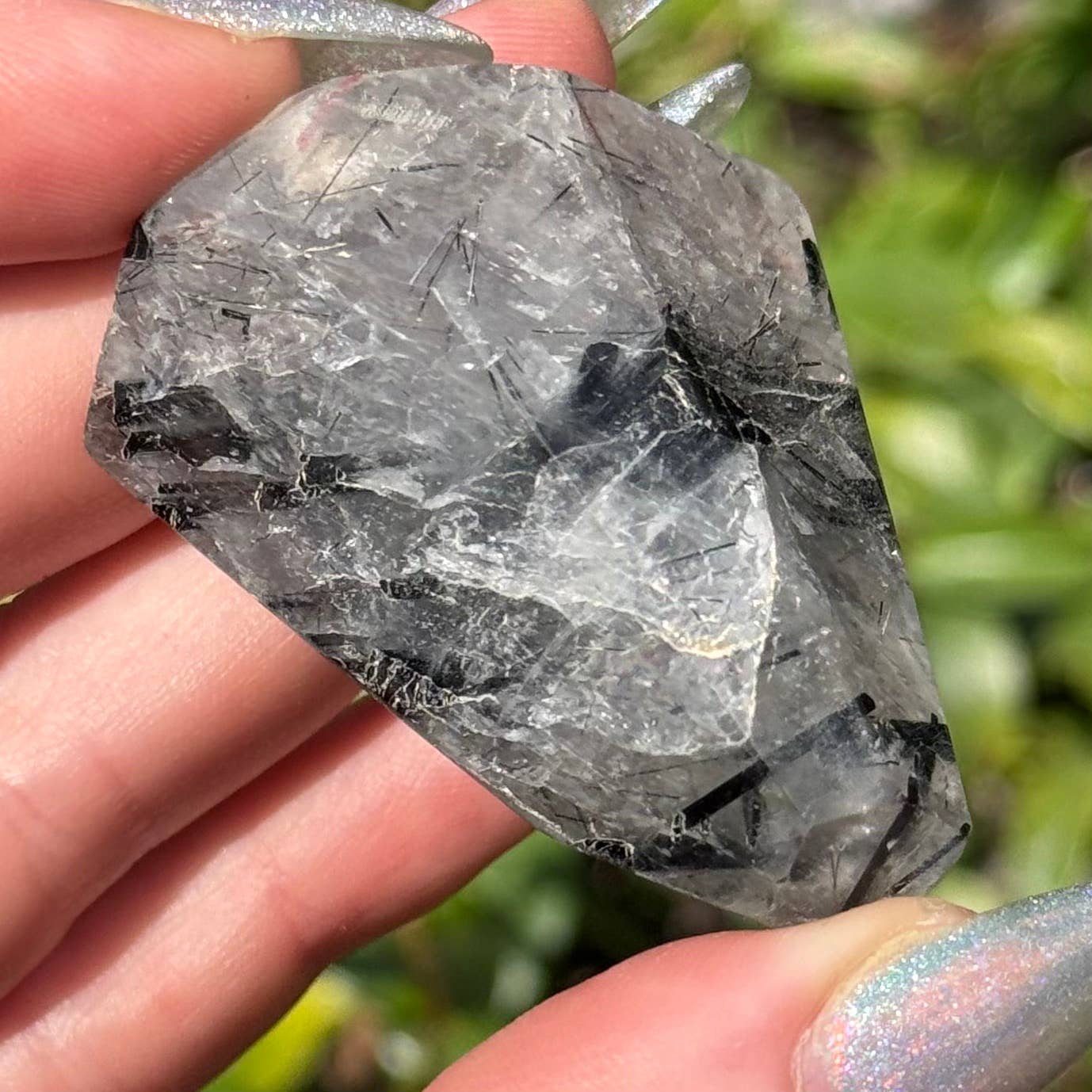 Tourmaline in Quartz Freeform