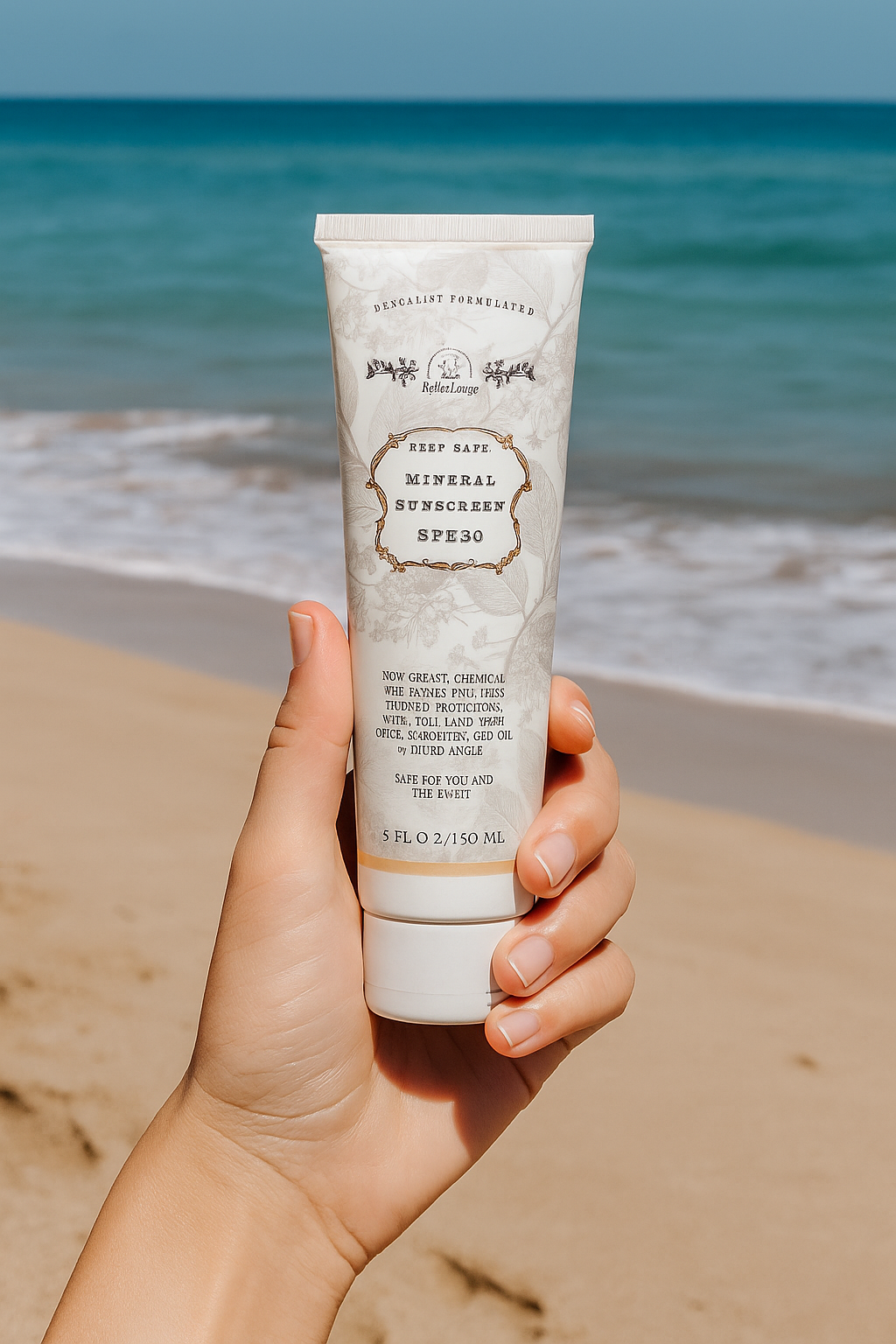 Reef Safe Vegan Mineral Face and Body Sunscreen with Tremell