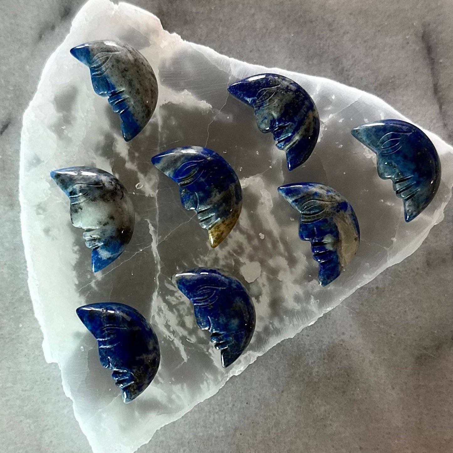 Lapis Lazuli Moon Face