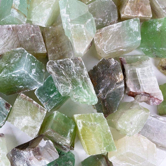 Rough Green Calcite Chakra Stone