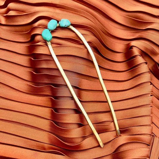 Turquoise Hair Fork