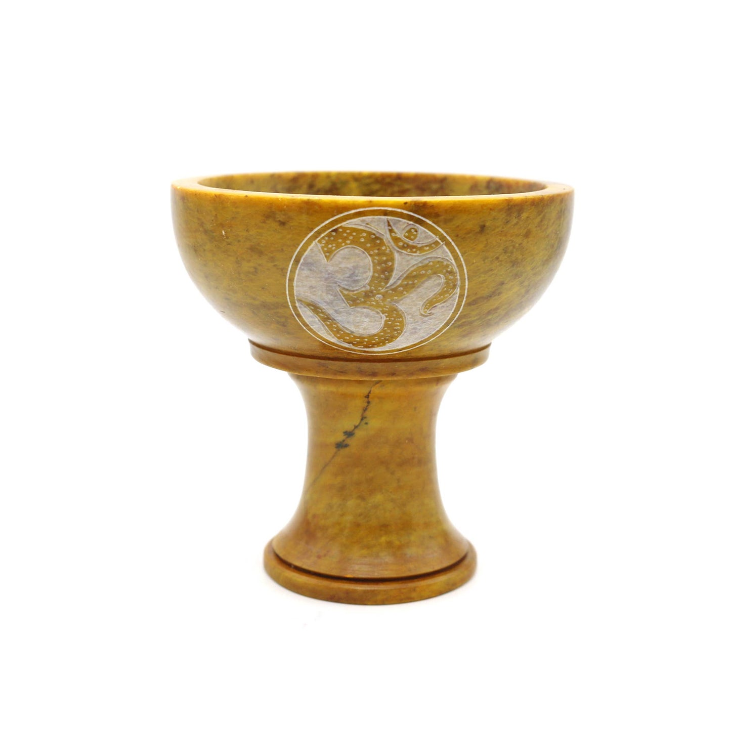Soapstone Smudge Bowl w/ Stand - OM