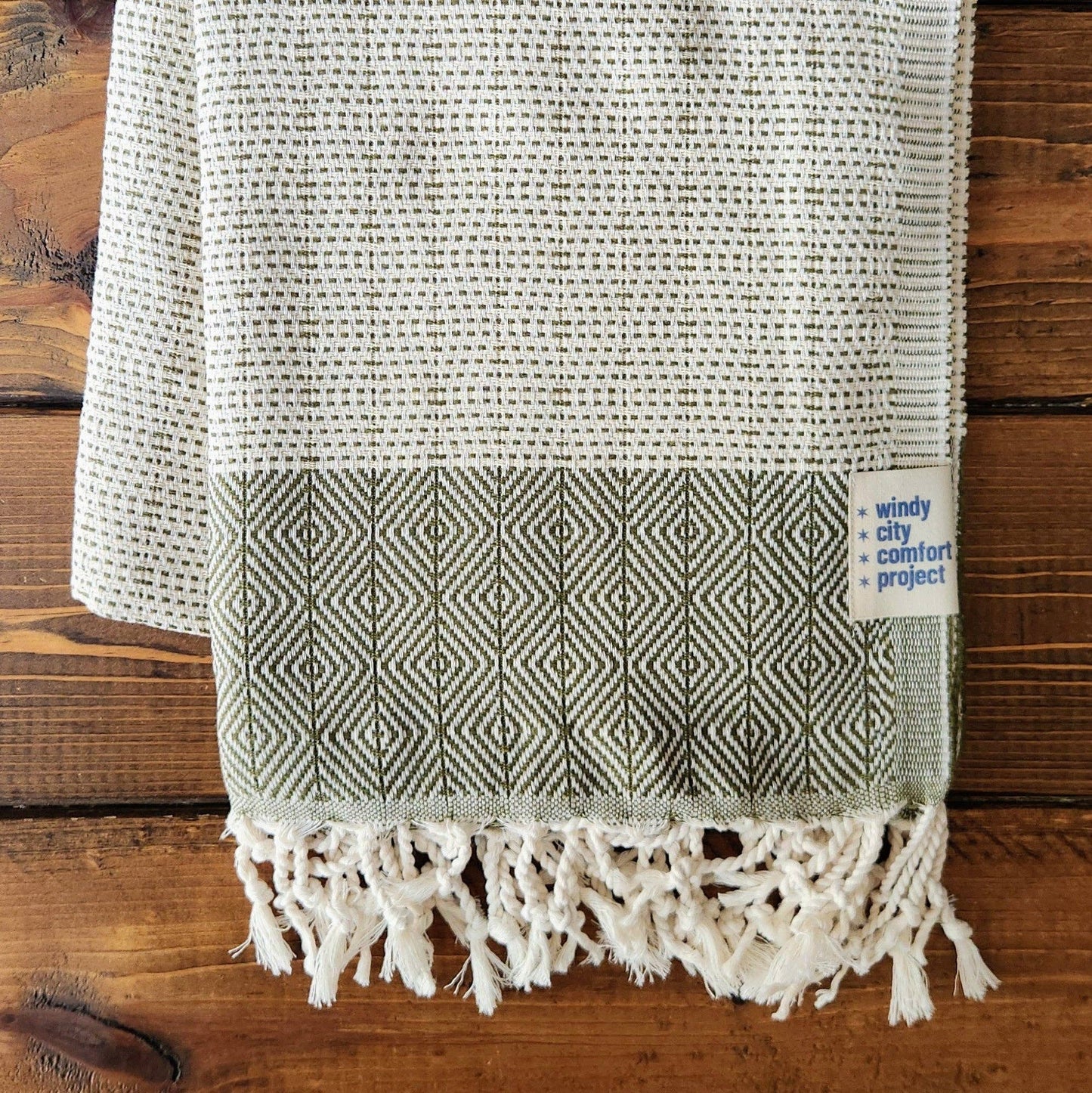 Moss Green Turkish Blanket