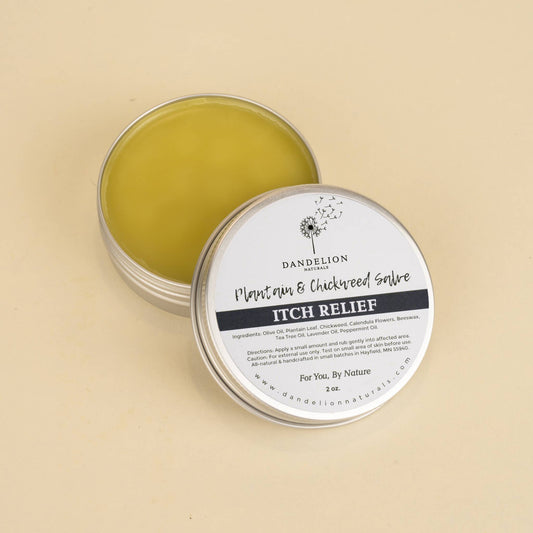 Itch Relief Salve with Chickweed, Plantain, Calendula