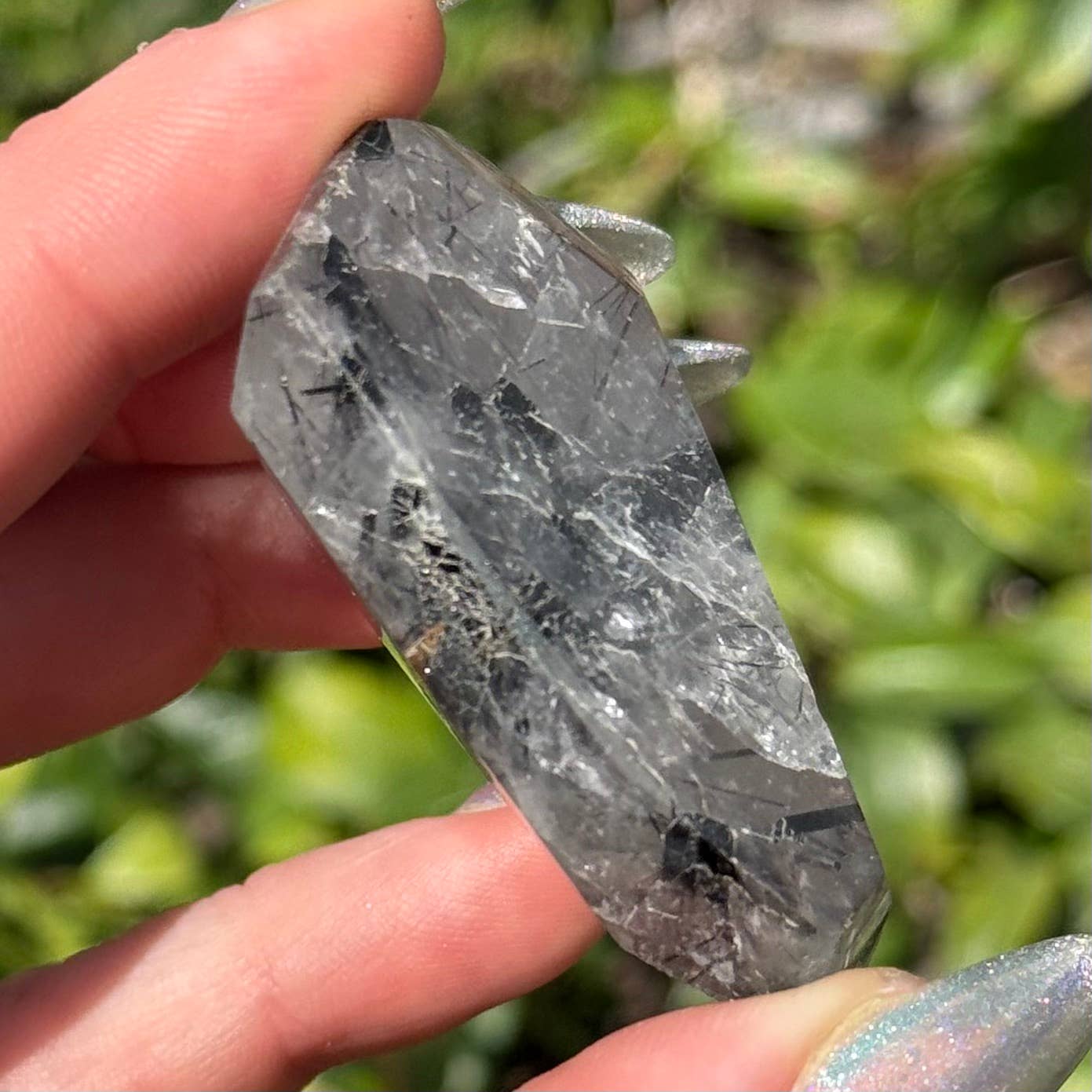 Tourmaline in Quartz Freeform