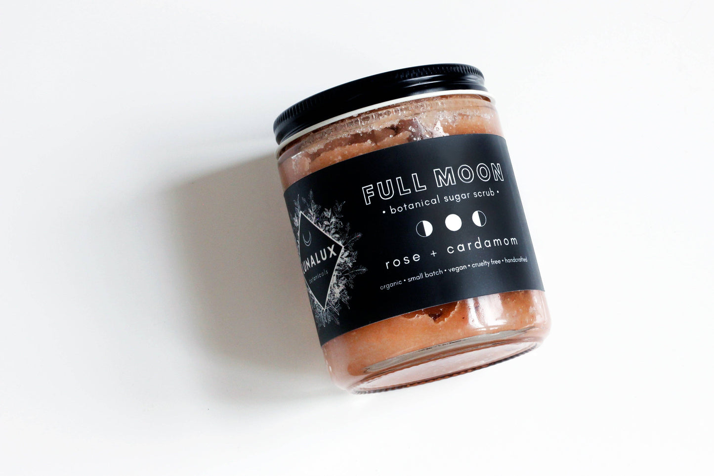 FULL MOON // Rose + Cardamom Sugar Scrub