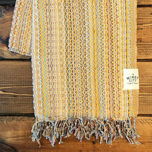 Rainbow Yellow Spring Turkish Blanket