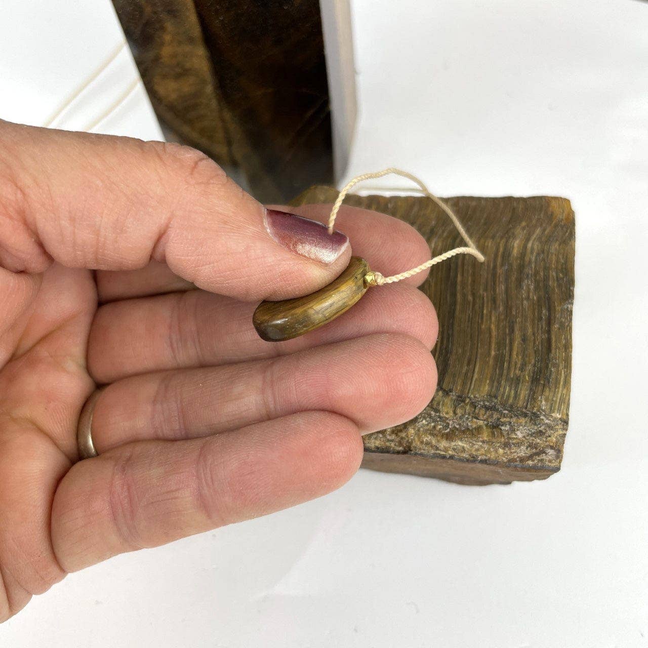 Worry Stone Necklace on Cord