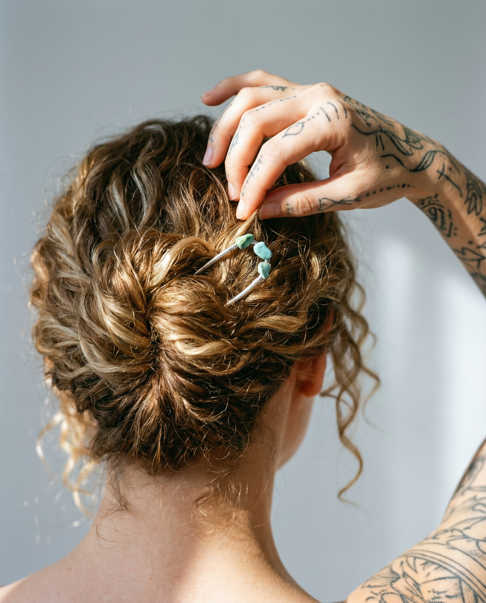 Turquoise Hair Fork