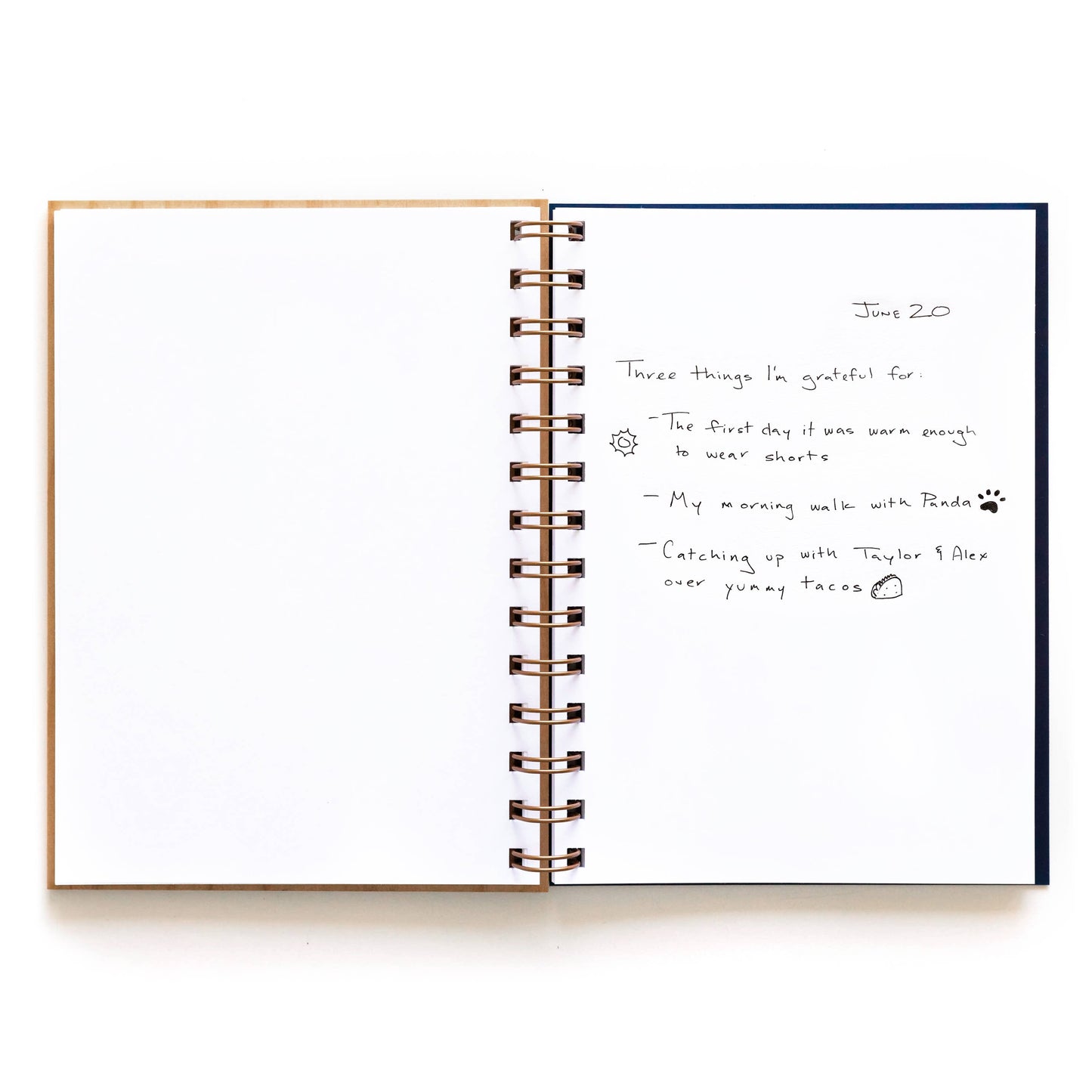 Plant Good Thoughts Wood Journal