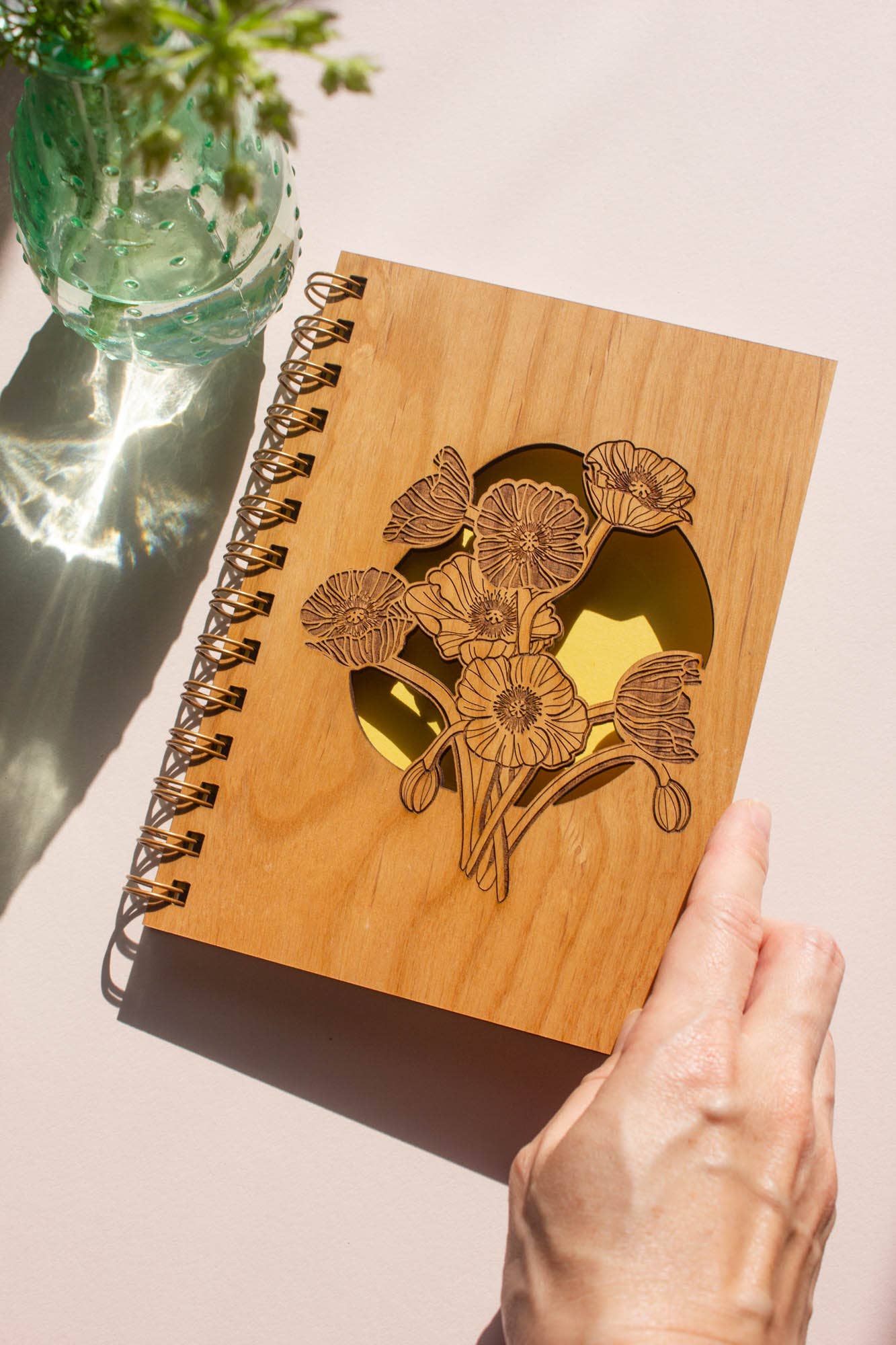 Icelandic Poppies Wood Journal